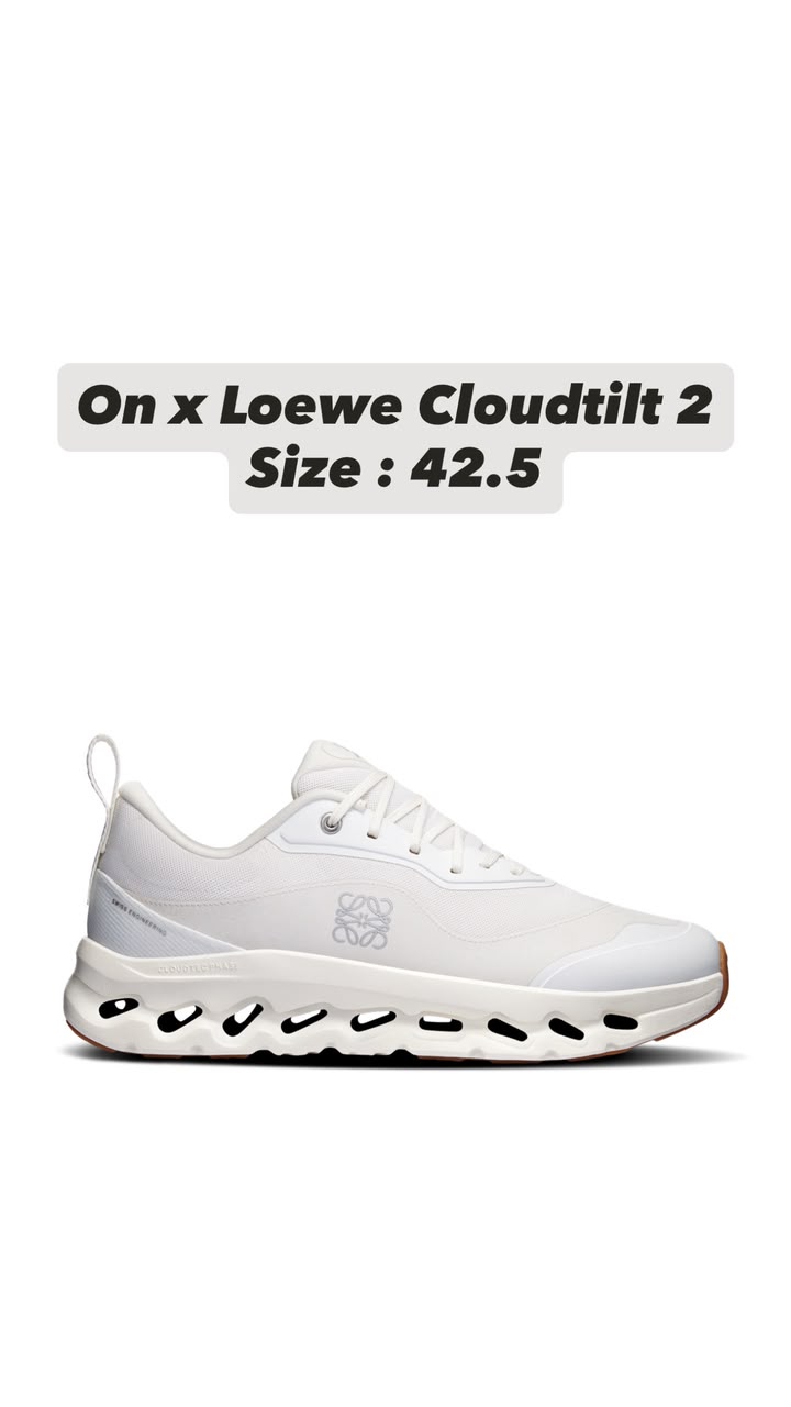 On x Loewe Cloudtilt 2 — Blanc