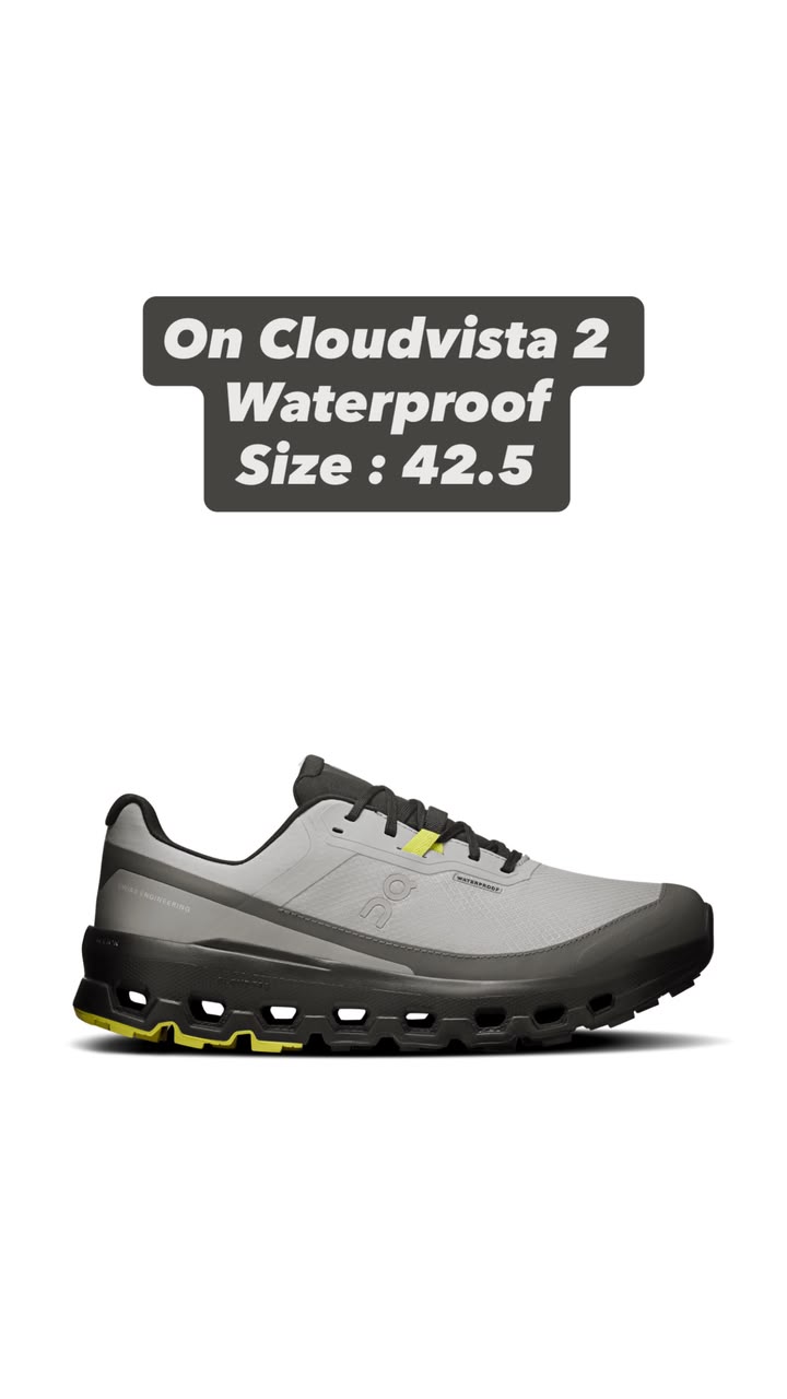 On Cloudvista 2 Waterproof — Gris / Noir
