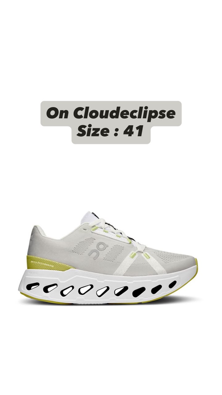On Cloudeclipse — Blanc / Lime