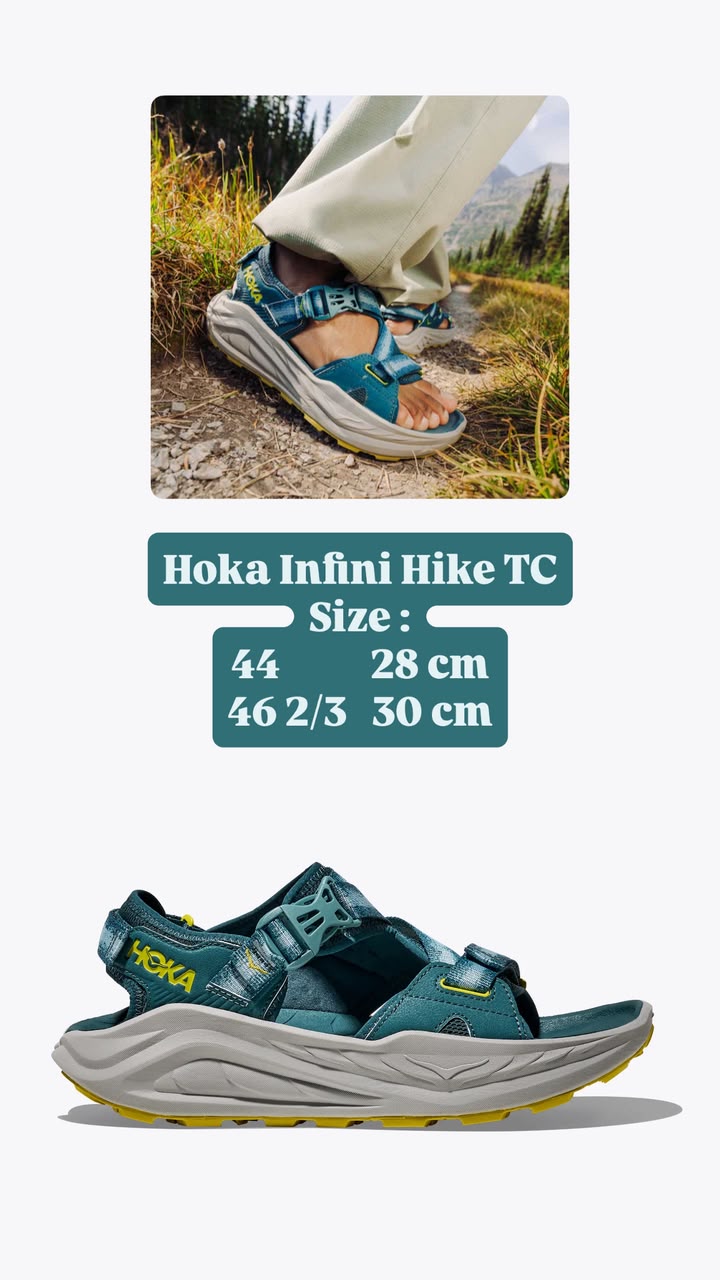 HOKA Infini Hike TC — Bleu pétrole